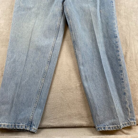 Lands End Mens Jeans 42x29 Regular Light Wash Denim Made In USA - Picture 4 of 6